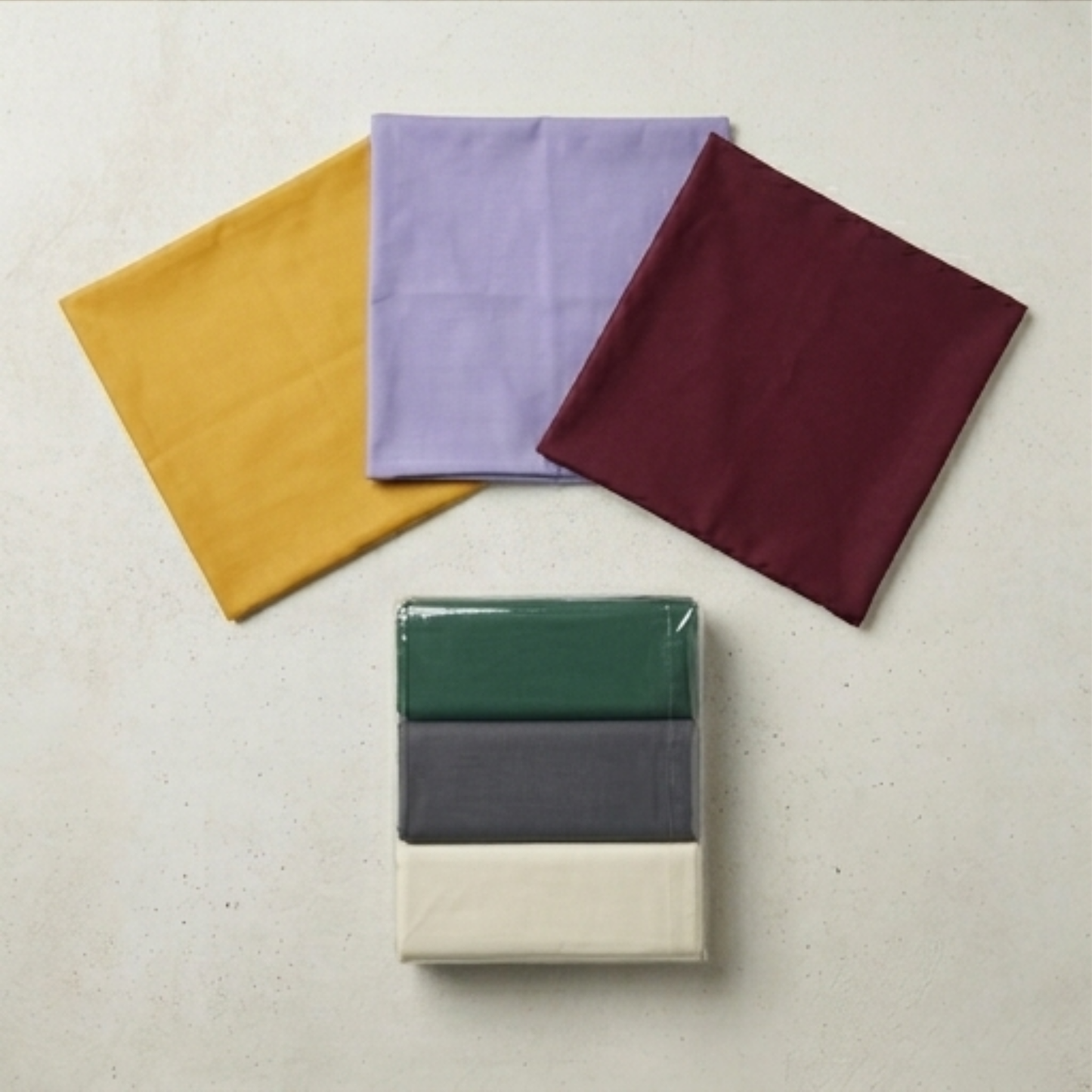AMAL's Premium Solid Color Cushion Covers – Set of 3 Pairs (Surprise Color)