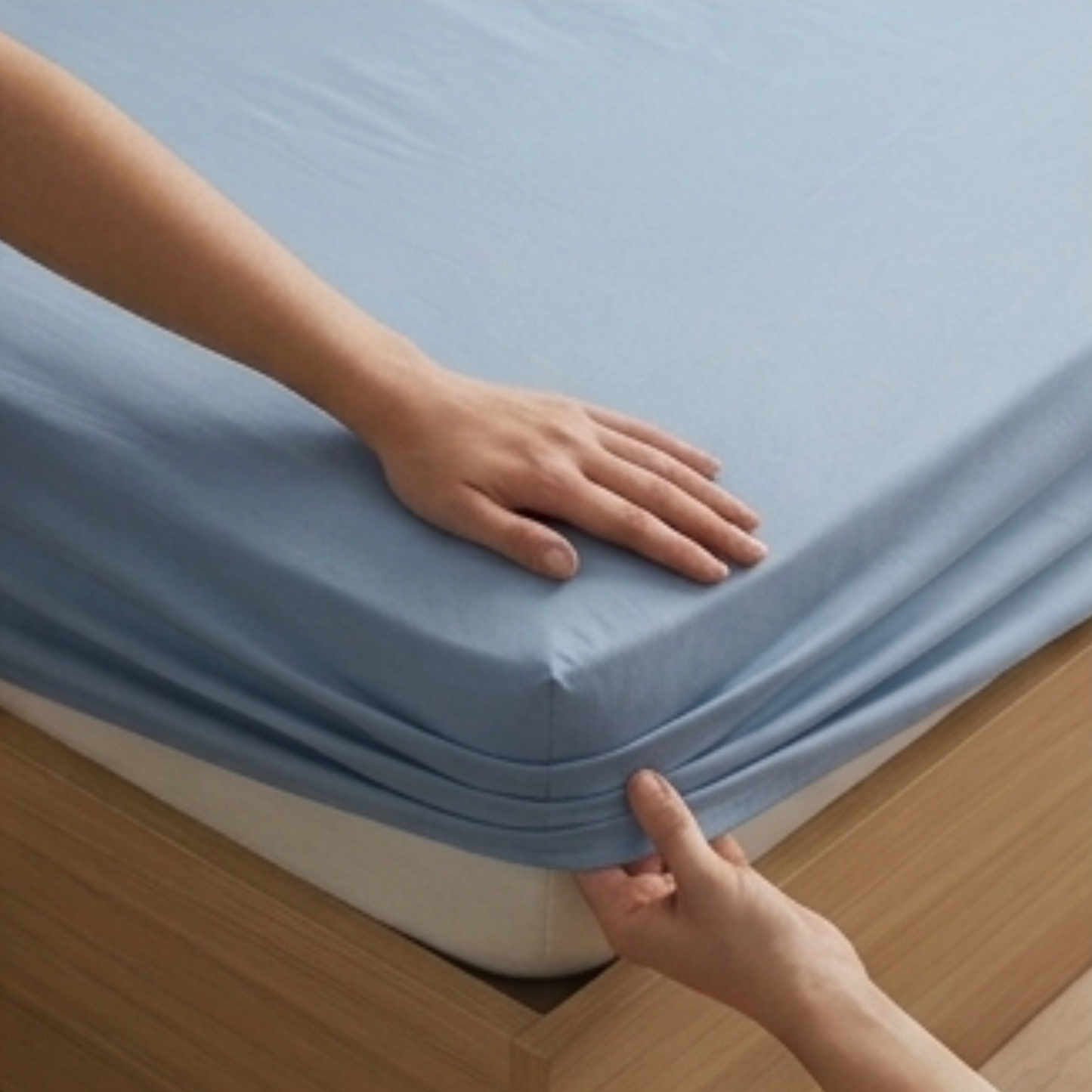 AMAL's Essential Solid-Color Fitted Sheet – Soft, Minimalist (Surprise Color)