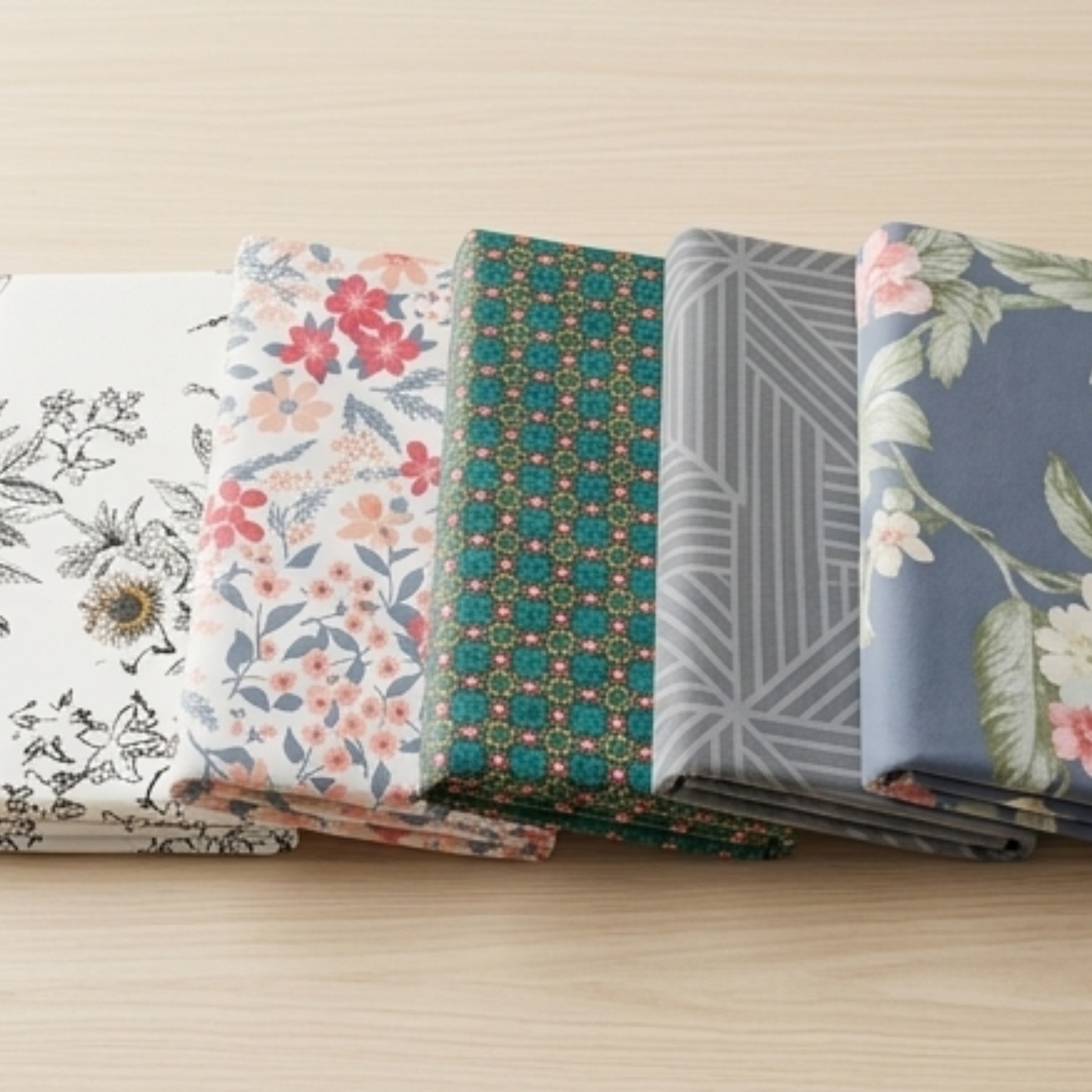 AMAL's Premium Patterned Fitted Sheet – Elegant Floral & Geometric Designs (Surprise Design)