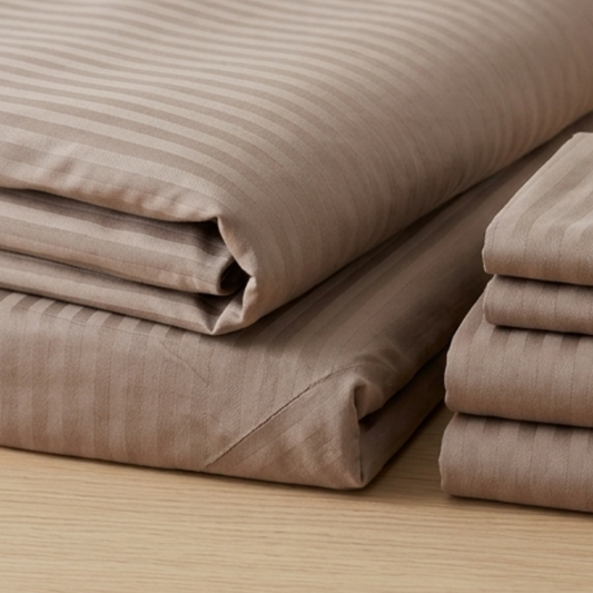 AMAL's 6-Piece Solid Bedding Set – Premium 200-Thread-Count Feel