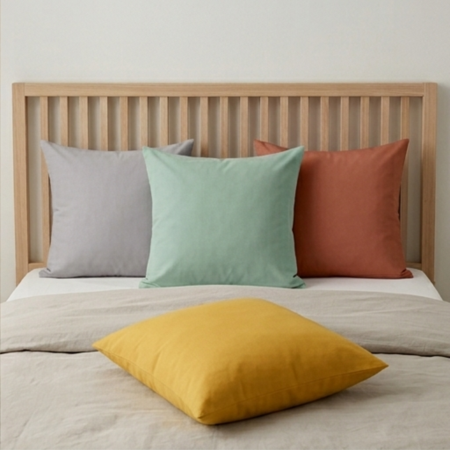 AMAL's Premium Solid Color Cushion Covers – Set of 3 Pairs (Surprise Color)