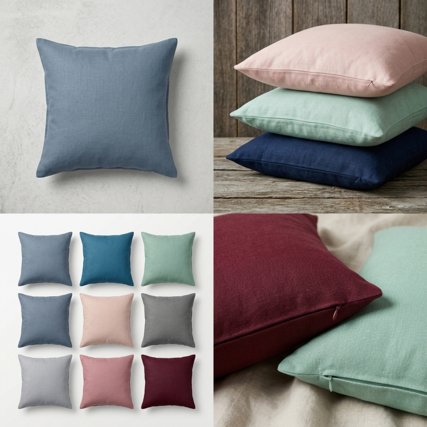 AMAL's Solid Color Cushion Covers – Premium Decorative Bedding & Sofa Accent (Surprise Color)
