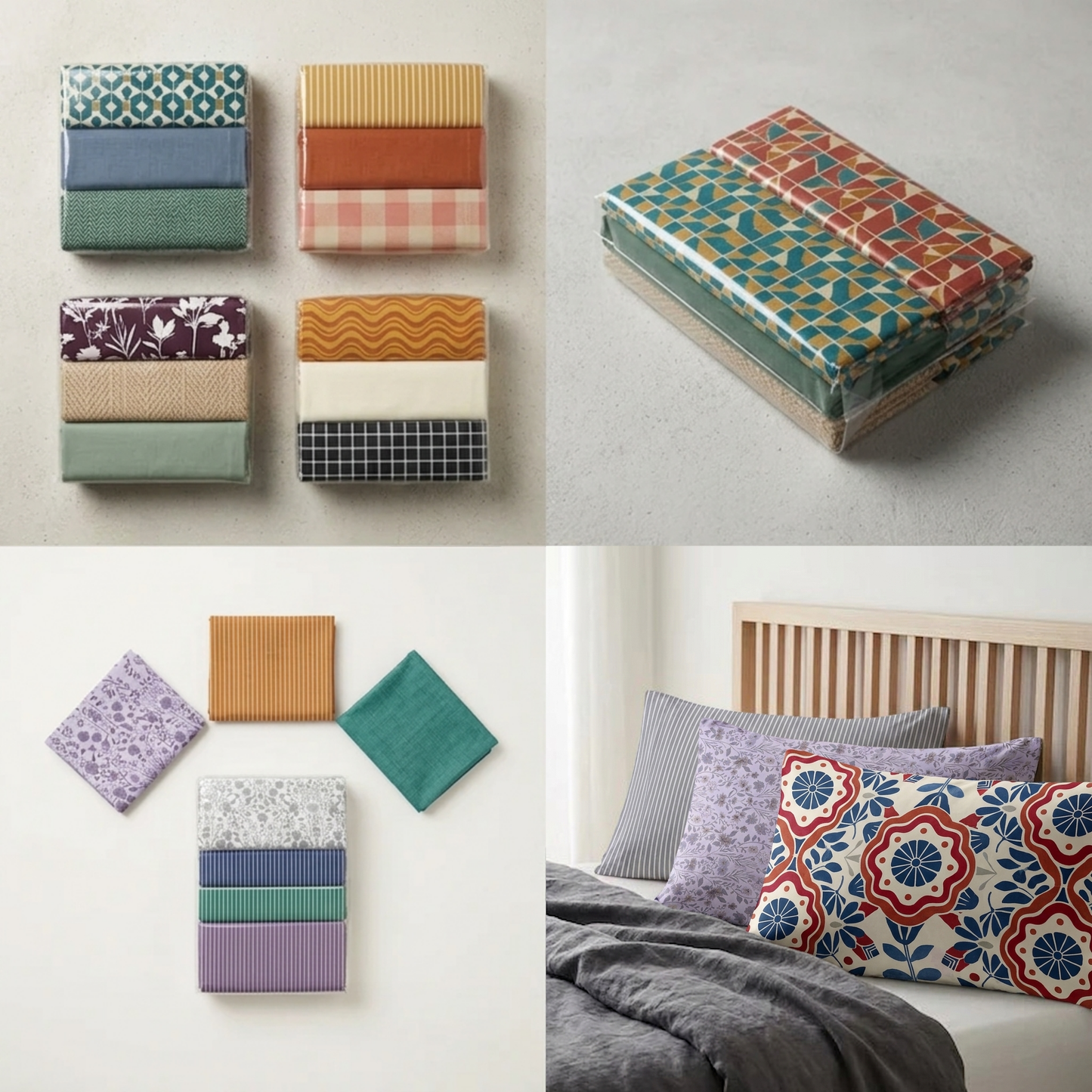 AMAL's Premium Patterned Pillow Covers – Set of 3 Pairs (Surprise Design)