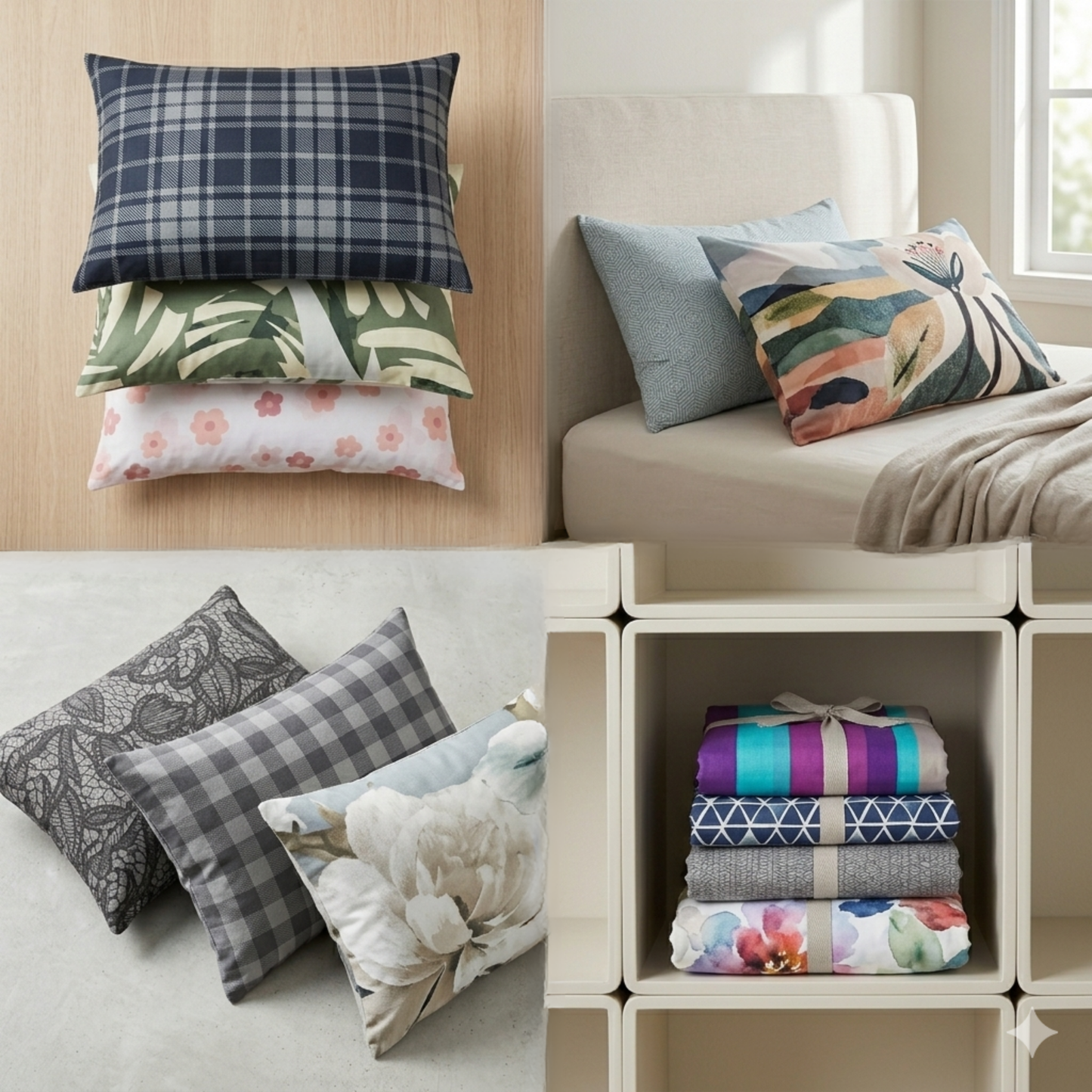 AMAL's Premium Decorative Patterned Pillow Covers | Elegant Prints (Surprise Design)