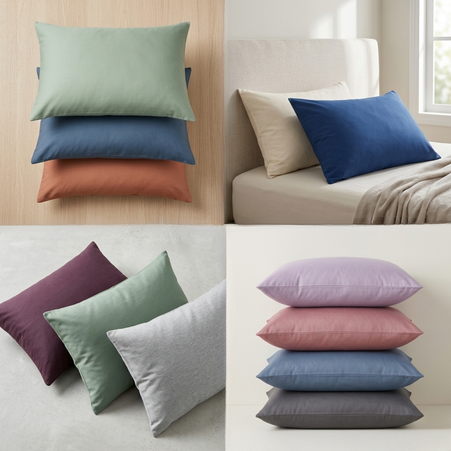 AMAL's Premium Solid Color Pillow Covers | Minimalist Comfort (Surprise Color)